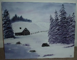 Hild's painting after it was finished.